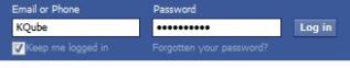 Keep me logged in check box enabled on Facebook login page.